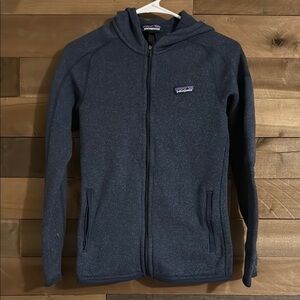 Patagonia Blue Utility Jacket Full Zip Hooded